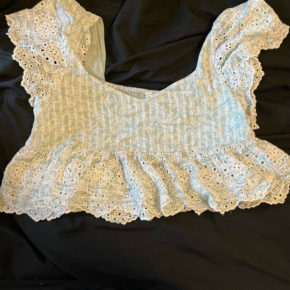 American Eagle NWT Floral Crop Top Spring Boho Cottagecore